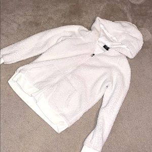 🖤Snow White Zip Sherpa Hoodie🖤